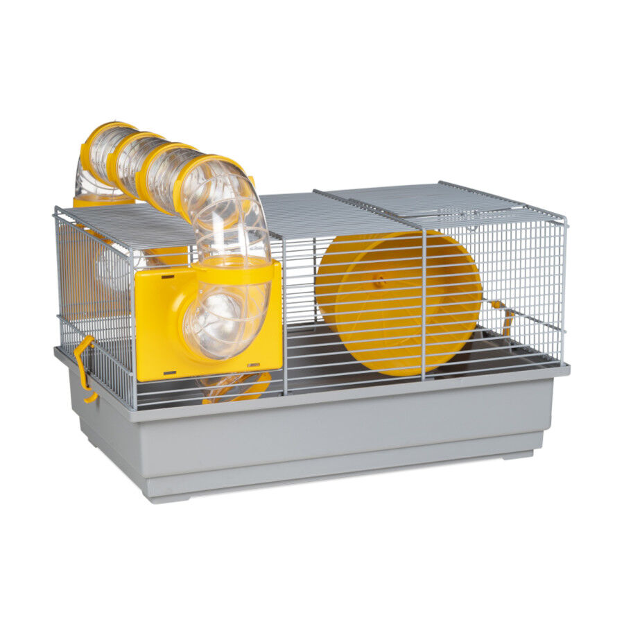 Voltreg&agrave; Gaiola com T&uacute;nel e Roda para hamsters russos, , large Imagem n&uacute;mero 2