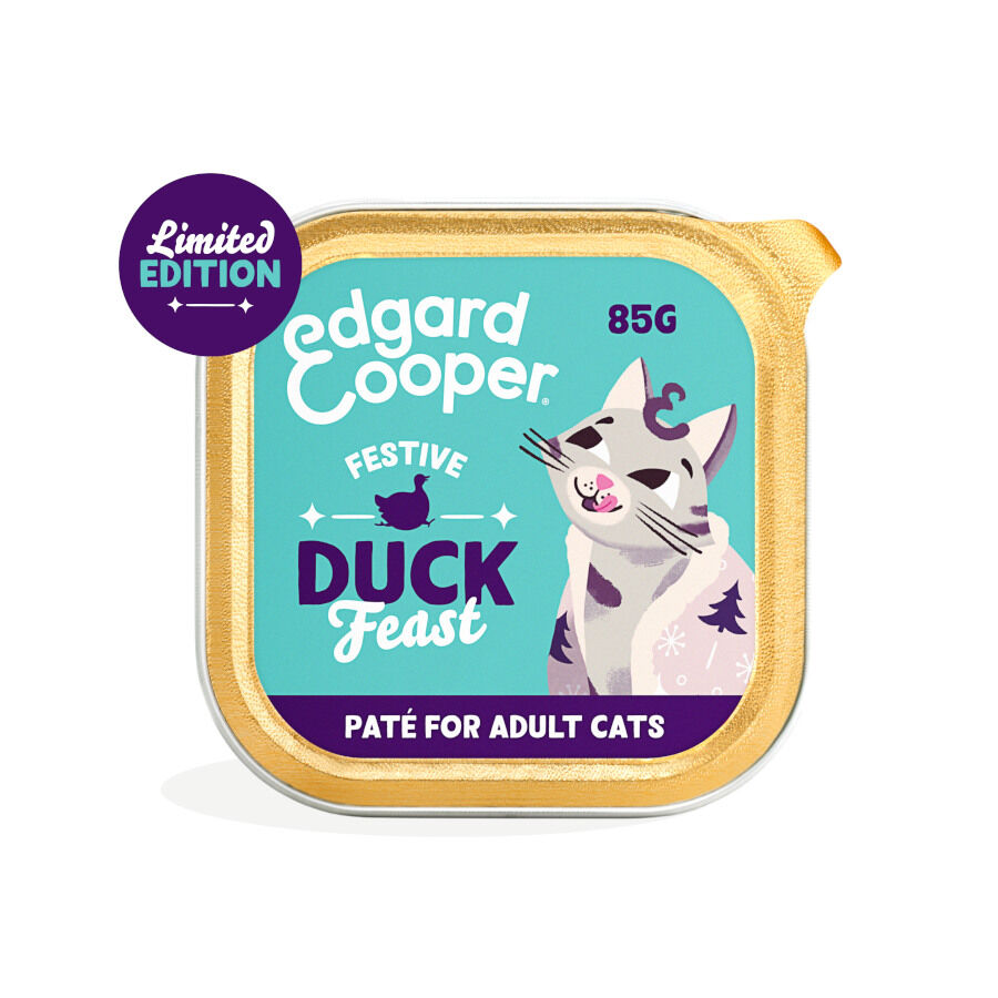 85 g Edgard & Cooper Festive Alimento h&uacute;mido de pato em terrina para gatos , , large Imagem n&uacute;mero 2