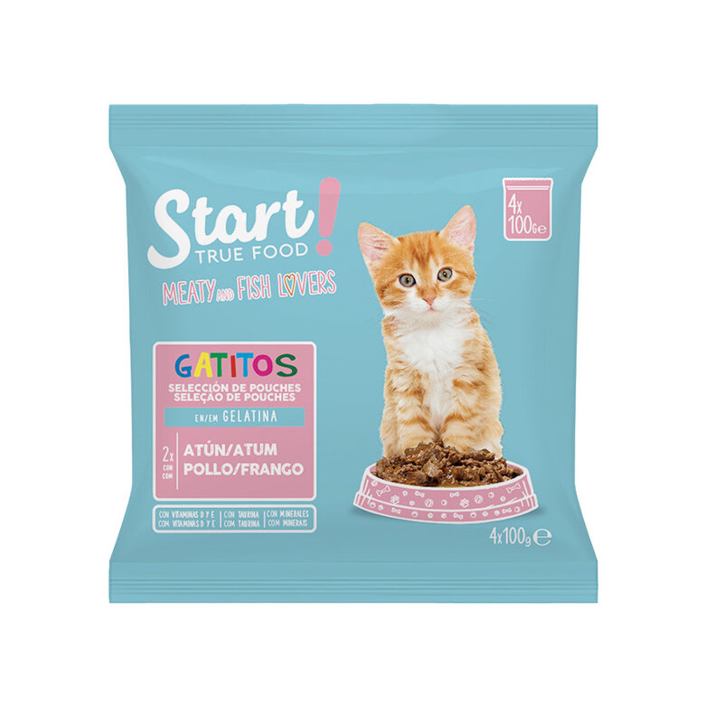 Start Kitten Mix Frango e Atum Geleia em saqueta - Multipack 4, , large image number null