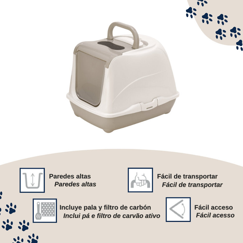 Nice Care Caixa de areia Mega Flip Large verde para gatos,  Imagem número 3 Nice Care Caixa de areia Mega Flip Large verde para gatos, , large Imagem número 3