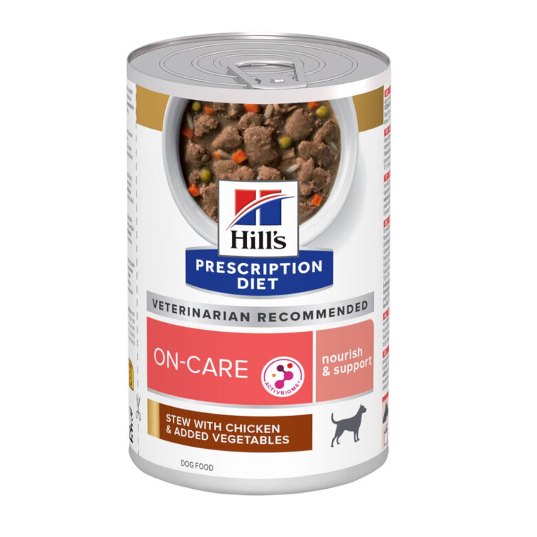 345 g Hill's Prescription Diet ON-Care Estufado de Frango e Legumes em lata para cães,  Imagem número 1 345 g Hill's Prescription Diet ON-Care Estufado de Frango e Legumes em lata para cães, , large Imagem número 1