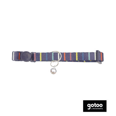 Gotoo Coleira nylon colorida para gatos