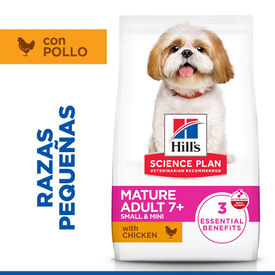 Hill's Science Plan Mature Adult Small y Mini Frango ração para cães