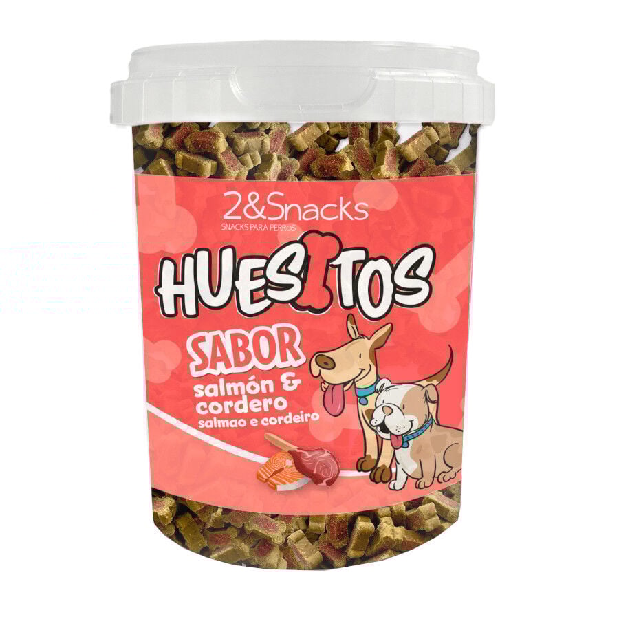 300 g 2eSnacks Ossinhos Duo Salm&atilde;o e Cordeiro para c&atilde;es, , large Imagem n&uacute;mero 1