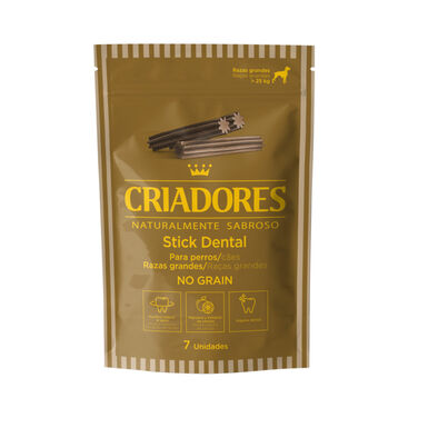 Criadores Snacks Dentários Grain Free para cães de raça grande