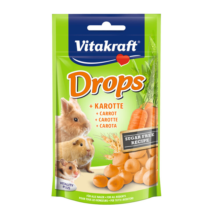 Vitakraft Drops Doces de Cenoura para roedores, , large image number null
