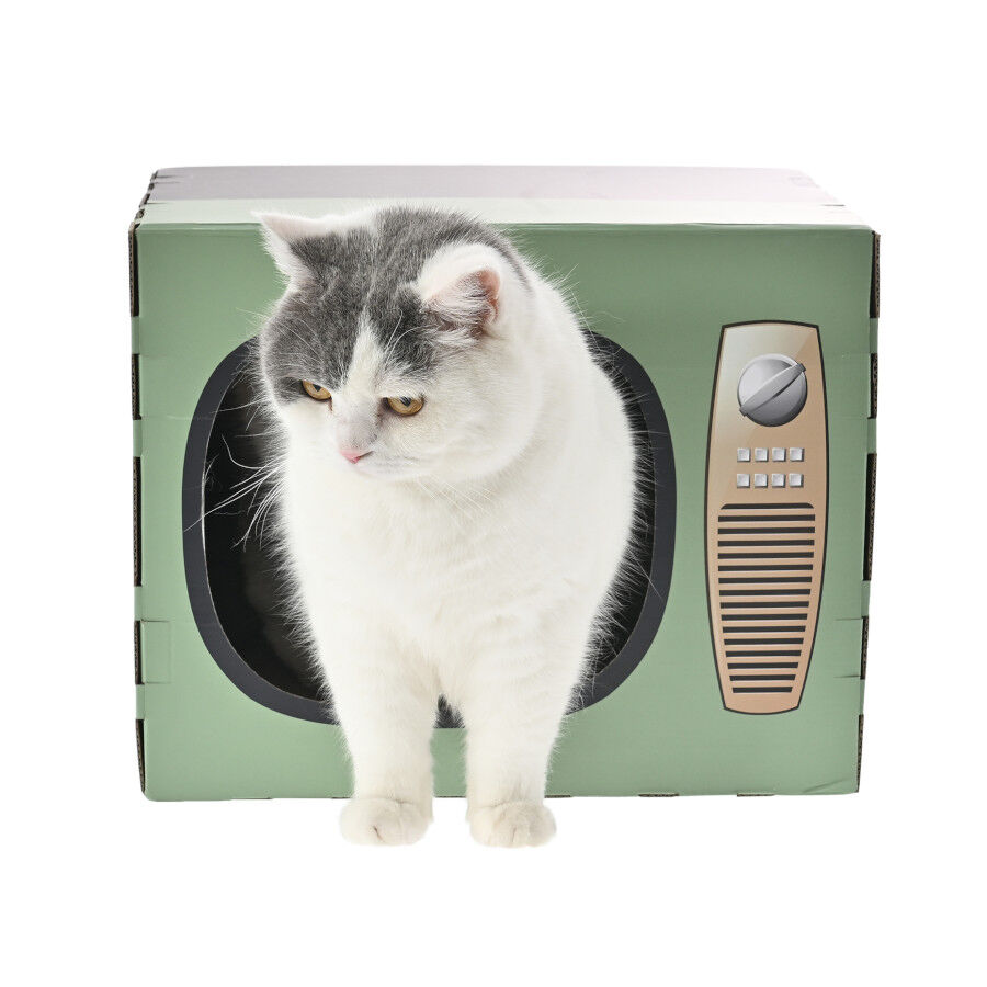 Leeby Tommy TV cama nido com arranhador de cart&atilde;o para gatos, , large Imagem n&uacute;mero 7