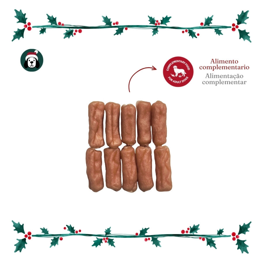 1 pacote Wonder Christmas Salsichas de Frango Snacks para C&atilde;es, , large Imagem n&uacute;mero 3