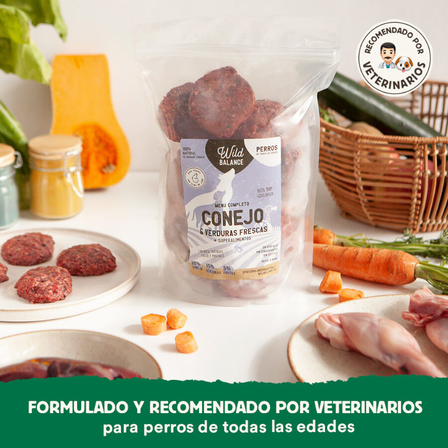 1 kg Wild Balance BARF Coelho com Legumes Frescos alimenta&ccedil;&atilde;o natural congelada para c&atilde;es, , large Imagem n&uacute;mero 7