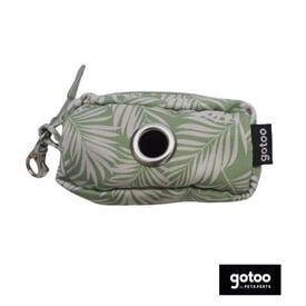 Gotoo Porta sacos estampado folhas para cães