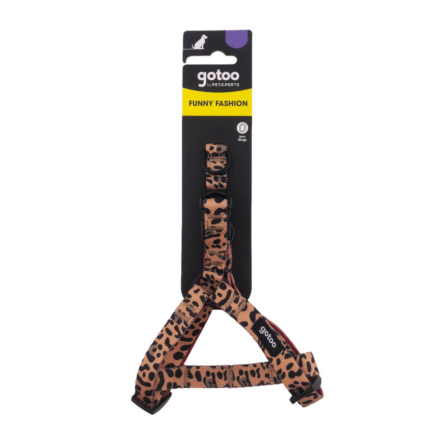 Gotoo Peitoral estampado leopardo castanha para c&atilde;es, , large Imagem n&uacute;mero 8