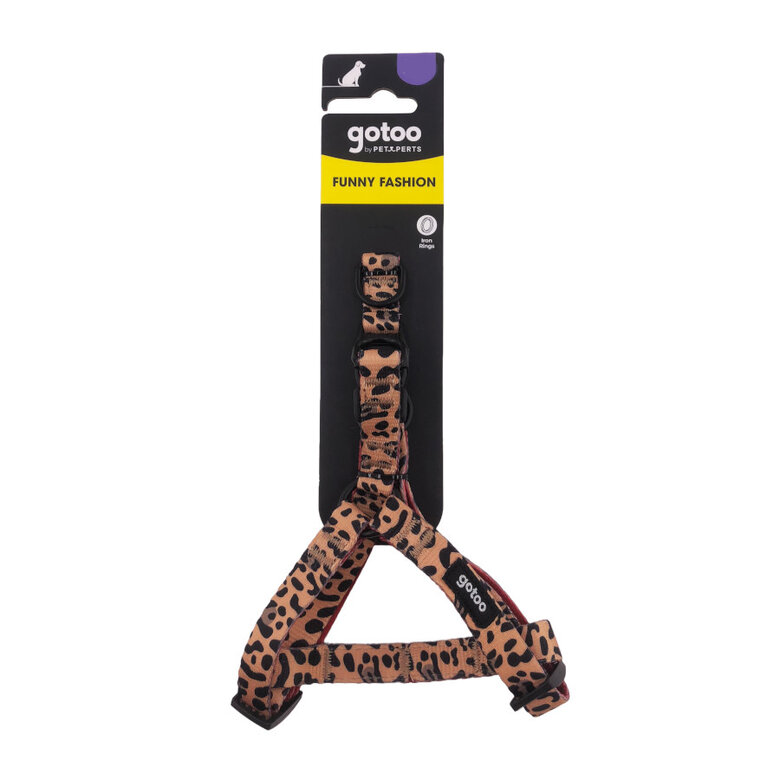 Gotoo Peitoral estampado leopardo castanha para cães,  Imagem número 8 Gotoo Peitoral estampado leopardo castanha para cães, , large Imagem número 8