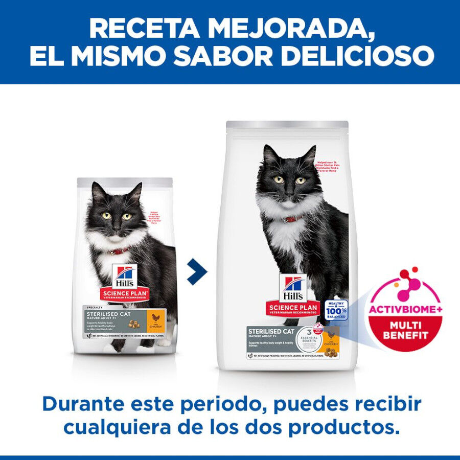 1.5 kg Hill's Mature Adult Science Plan Sterilised Frango ra&ccedil;&atilde;o para gatos, , large Imagem n&uacute;mero 3