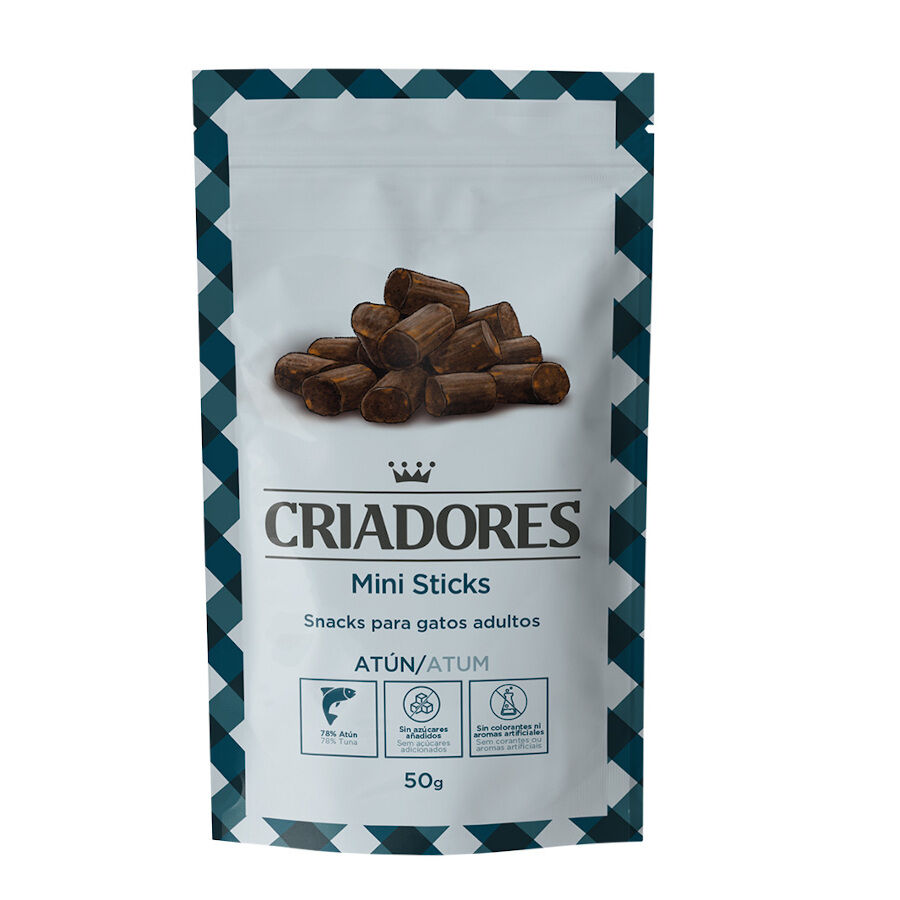 50 g Criadores Sticks Mini Piccolinis de atum para gatos  , , large Imagem n&uacute;mero 1