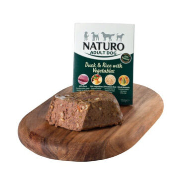 Naturo Adult pato com arroz e vegetais terrina para cães