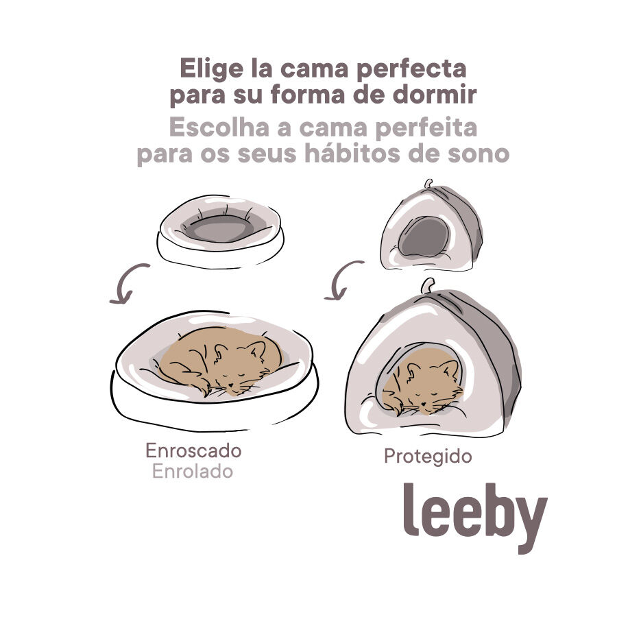 Leeby Igloo Anti Stress Cinzento para gatos, , large Imagem n&uacute;mero 8