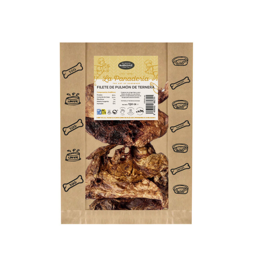 150 g Hobbitalf Filete de Pulm&atilde;o de Vitela Snack para c&atilde;es, , large Imagem n&uacute;mero 1