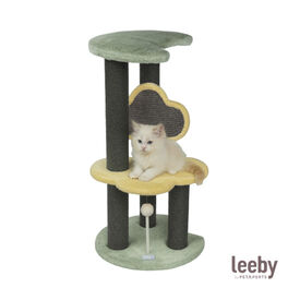 Leeby Karlo torre arranhador com brinquedo para gatitos