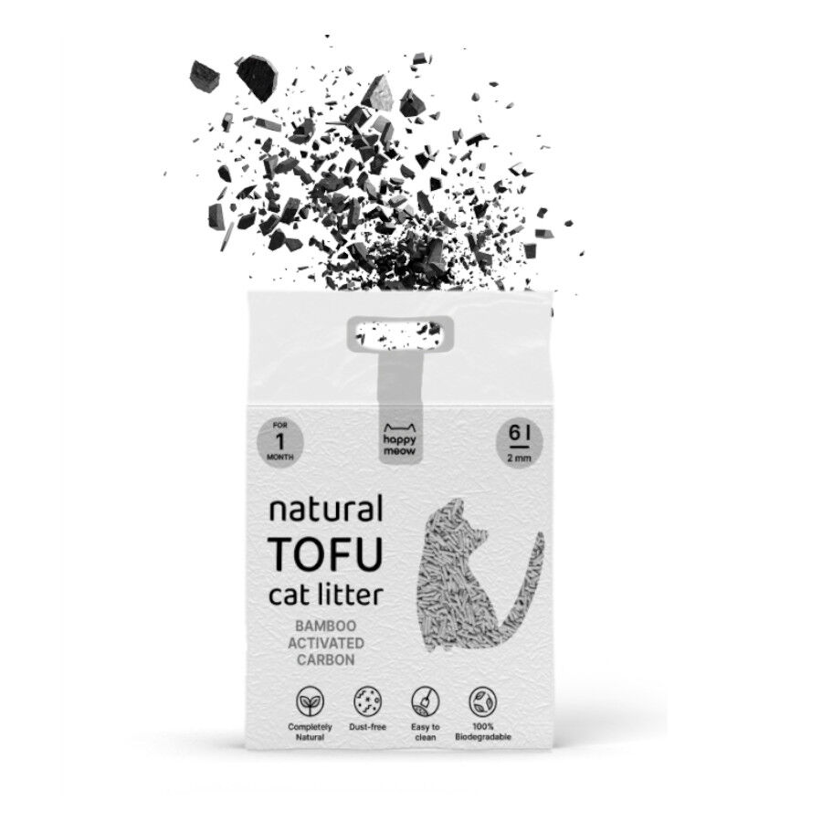 6 L Happy Meow Natural Tofu Aglomerante Bambu para gatos, , large Imagem n&uacute;mero 2
