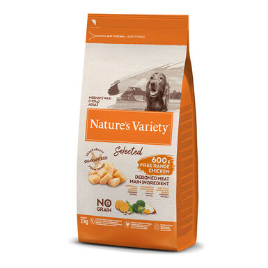 Nature's Variety Selected Adult Medium Frango ração para cães