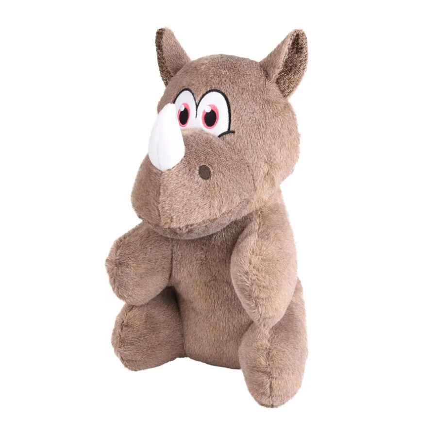 Flamingo Henny Rinoceronte Taupe de Peluche para c&atilde;es, , large Imagem n&uacute;mero 1