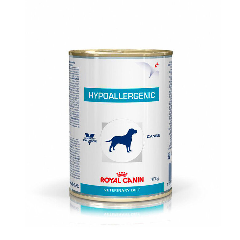 400 g Royal Canin Veterinary Diet Hypoallergenic lata para cães,  Imagem número 2 400 g Royal Canin Veterinary Diet Hypoallergenic lata para cães, , large Imagem número 2