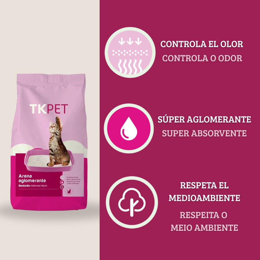 10 L TK-Pet Areia Aglomerante Fresh para gatos, , large Imagem n&uacute;mero 3