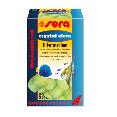 Meio filtrante profissional para aquário Sera Crystal Clear