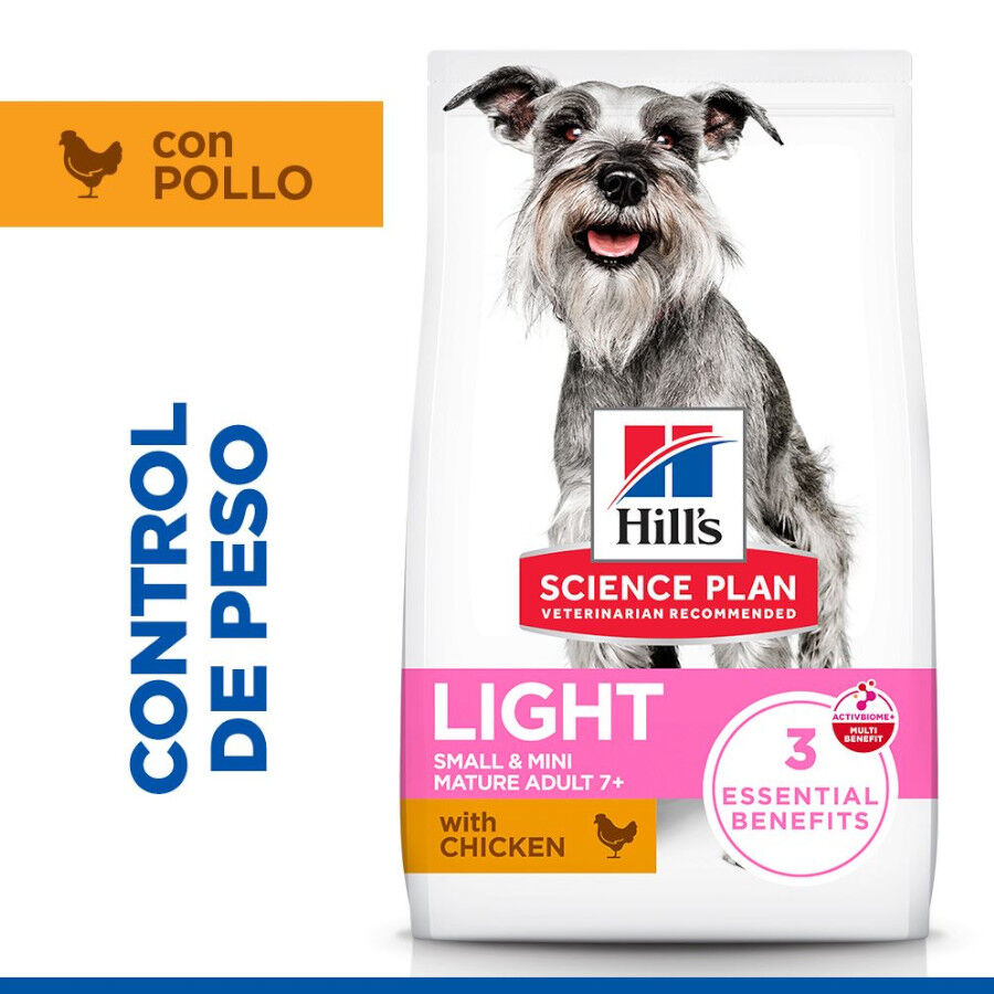 2.5 kg Hill's Science Plan Light Mature Adult small Y mini frango ra&ccedil;&atilde;o para c&atilde;es, , large Imagem n&uacute;mero 2