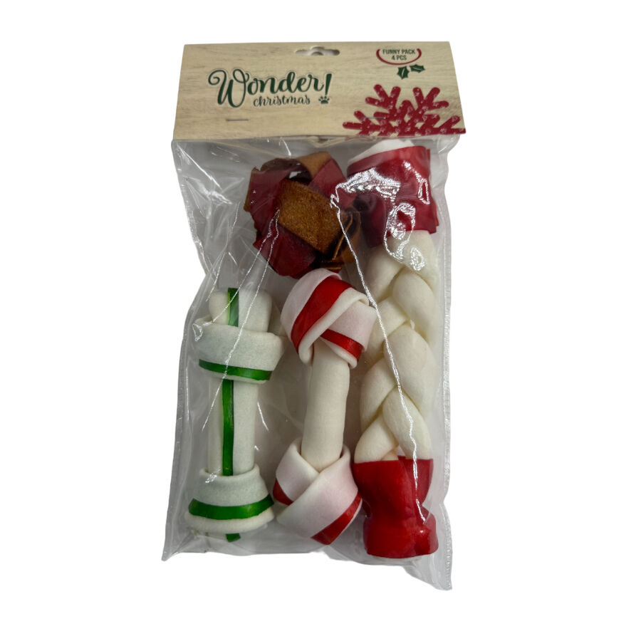 180 g Wonder Christmas Snacks Funny Pack de Couro para c&atilde;es, , large Imagem n&uacute;mero 1