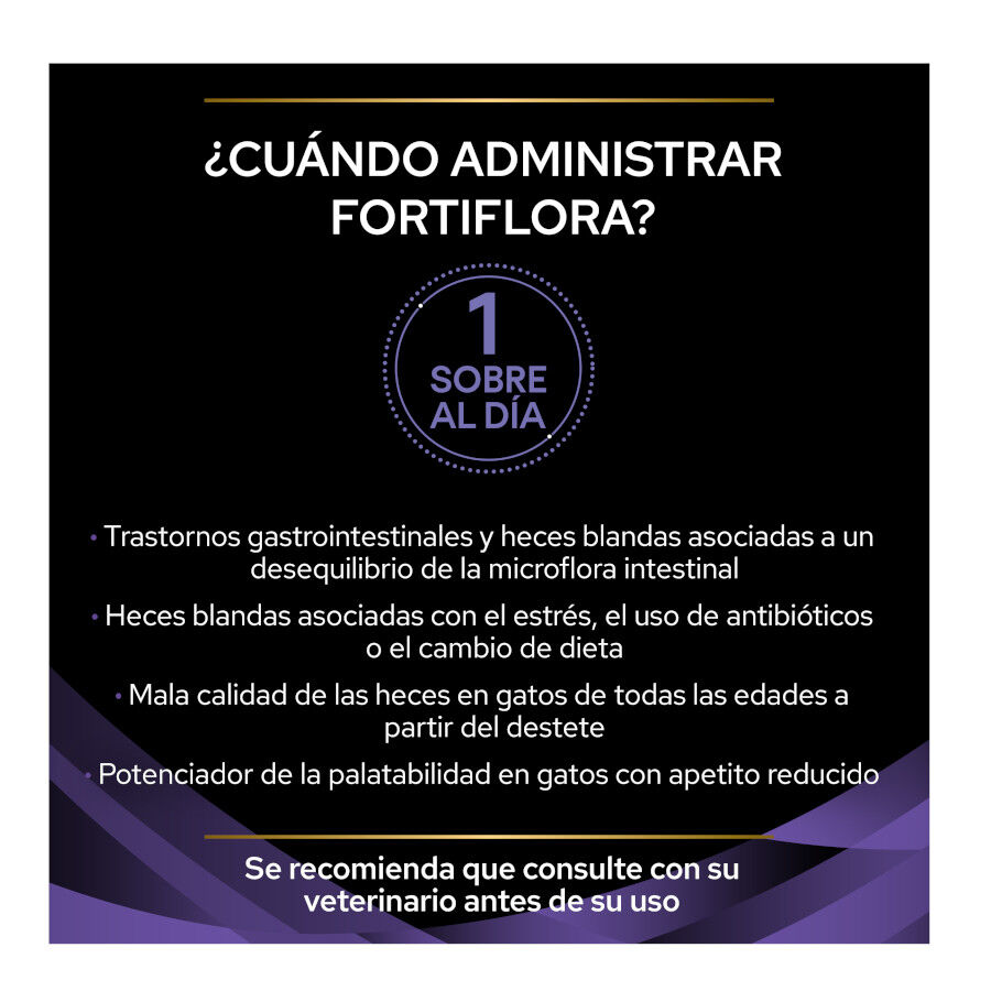 30 saquetas x 1 g Pro Plan Veterinary Diets FortiFlora Probi&oacute;tico para gatos, , large Imagem n&uacute;mero 4