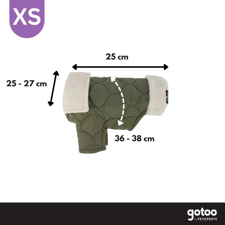 Gotoo Casaco Acolchoado Verde para c&atilde;es, , large Imagem n&uacute;mero 4