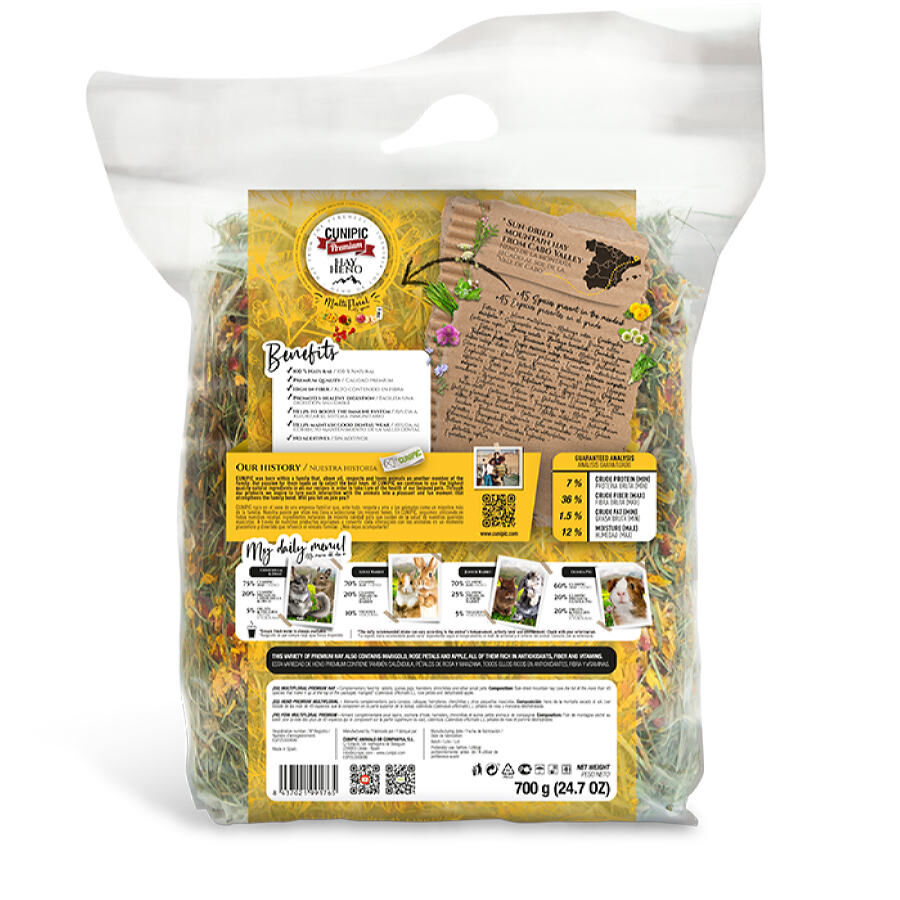 Cunipic Multifloral Premium Feno para roedores, , large Imagem n&uacute;mero 2