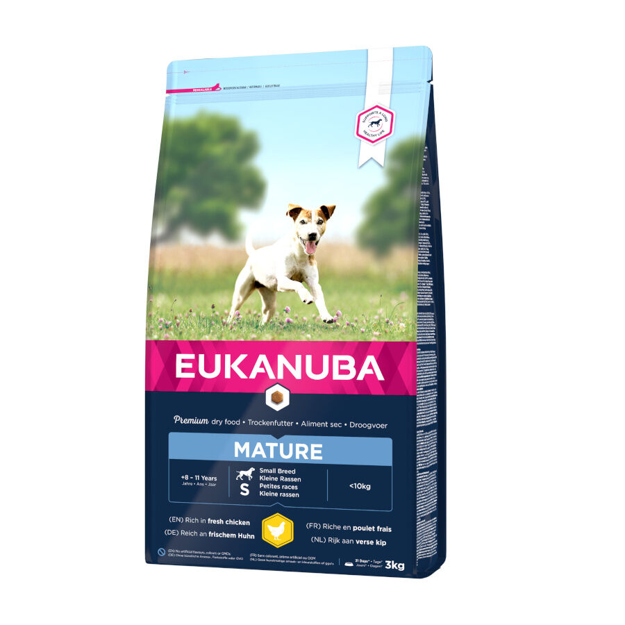 3 kg Eukanuba Mature&Senior S ra&ccedil;&atilde;o para c&atilde;es pequenos, , large Imagem n&uacute;mero 2