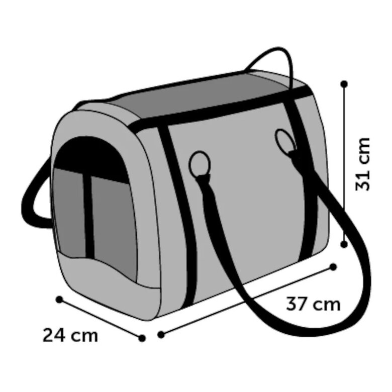 Flamingo Tatjana Saco de Transporte Cinza para cães,  Imagem número 7 Flamingo Tatjana Saco de Transporte Cinza para cães, , large Imagem número 7