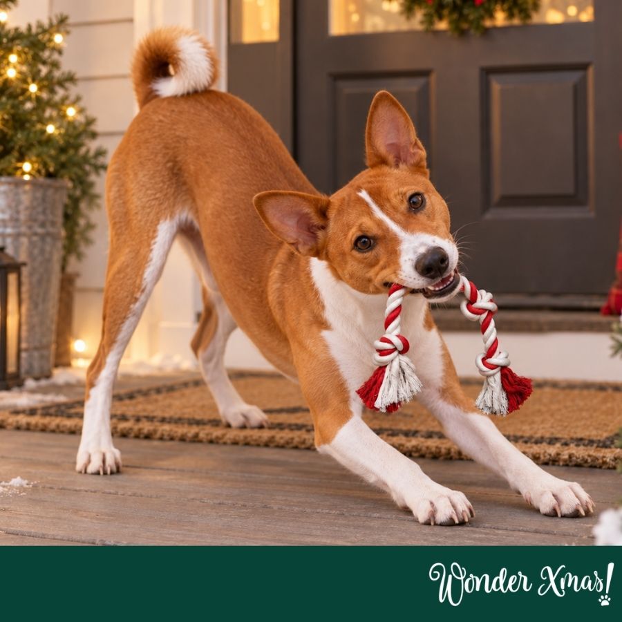 Wonder Christmas Corda em Forma de Rebu&ccedil;ado Brinquedo para c&atilde;es, , large Imagem n&uacute;mero 2