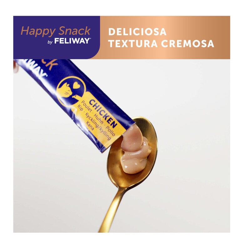 6 saquetas x 10 g Feliway Saquetas Happy Snack Calmante de Frango para gatos,  Imagem número 3 6 saquetas x 10 g Feliway Saquetas Happy Snack Calmante de Frango para gatos, , large Imagem número 3