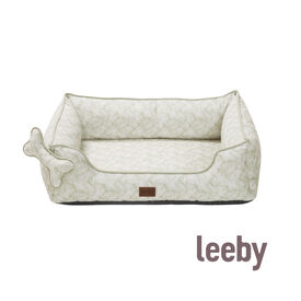 Leeby Cama botânica ortopédica para cães
