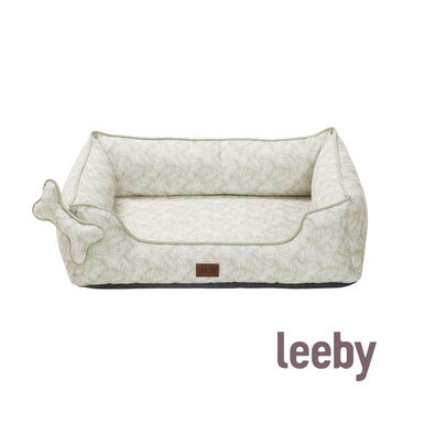 Leeby Cama botânica ortopédica para cães