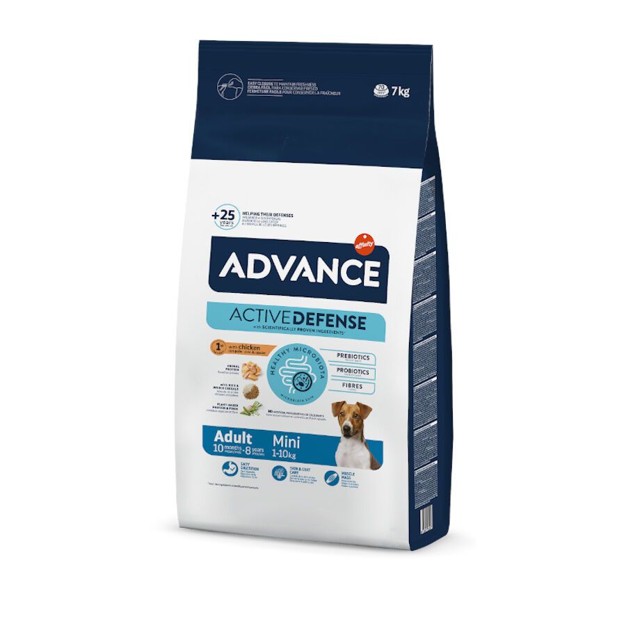 Advance Active Defense Mini Adult Frango e Arroz ra&ccedil;&atilde;o para c&atilde;es, , large Imagem n&uacute;mero 1
