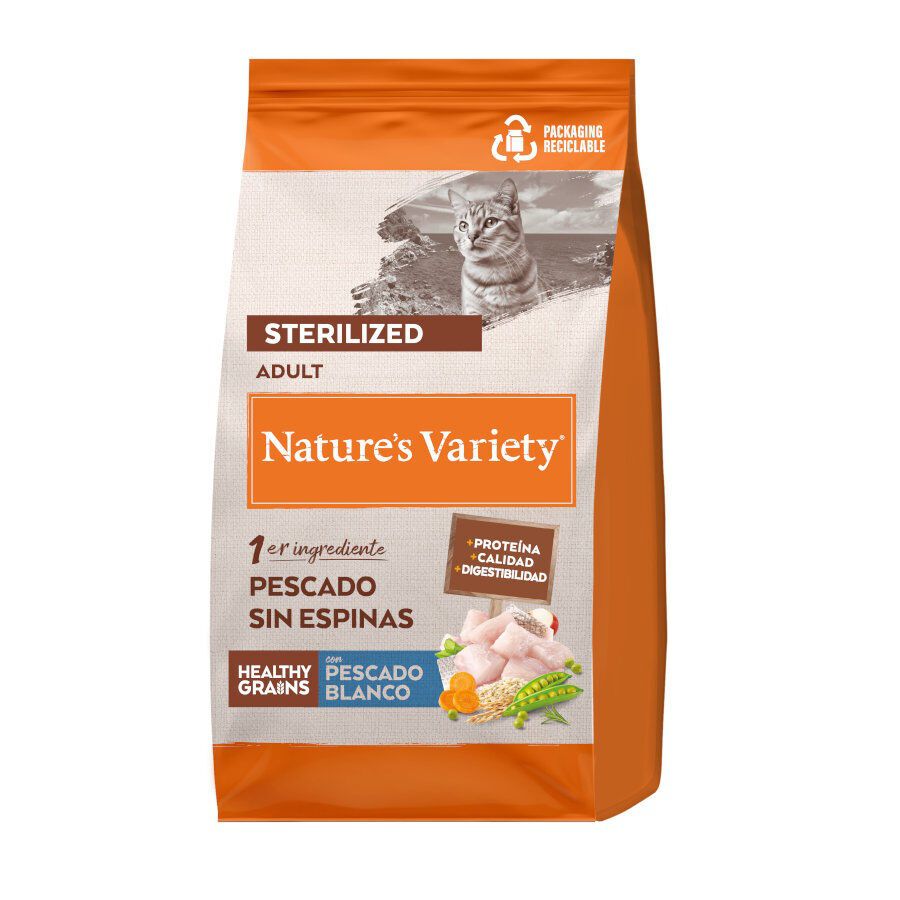 3 kg Nature's Variety Healthy Grain EsterilizadoPeixe Branco Ra&ccedil;&atilde;o para gatos, , large Imagem n&uacute;mero 1