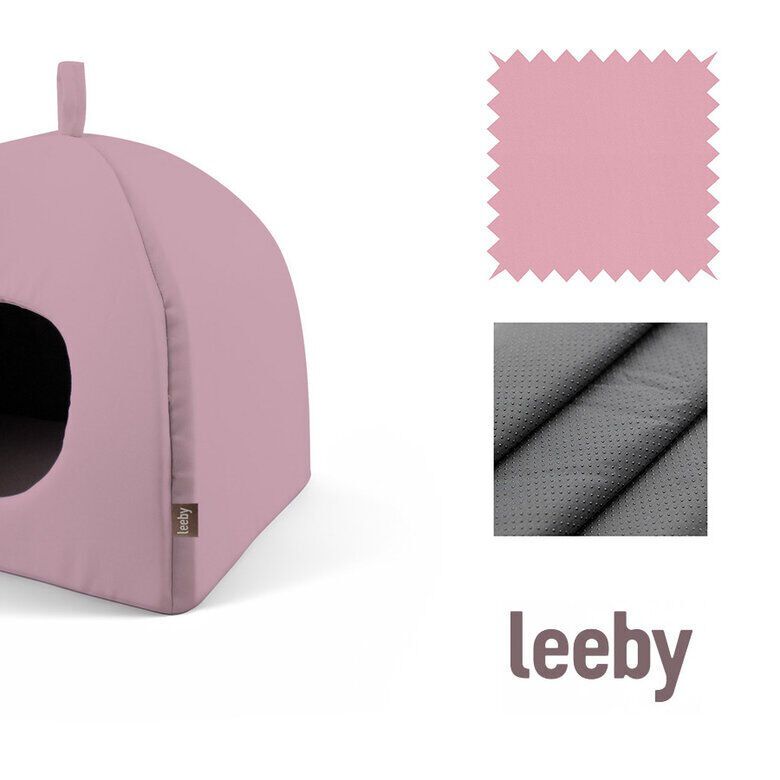 Leeby Igloo antiderrapante rosa para gatos, , large Imagem n&uacute;mero 3