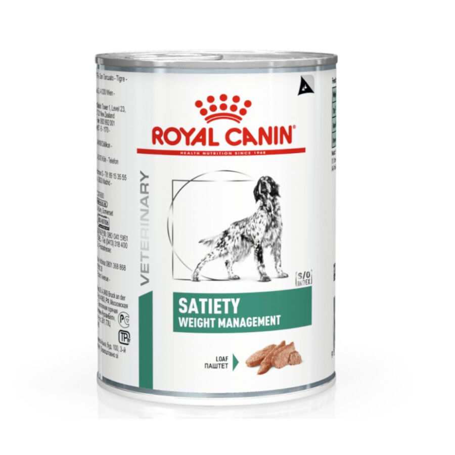 24 latas x 410 g Royal Canin Veterinary Satiety Weight Management Pat&ecirc; lata para c&atilde;es Pack poupan&ccedil;a!, , large Imagem n&uacute;mero 1