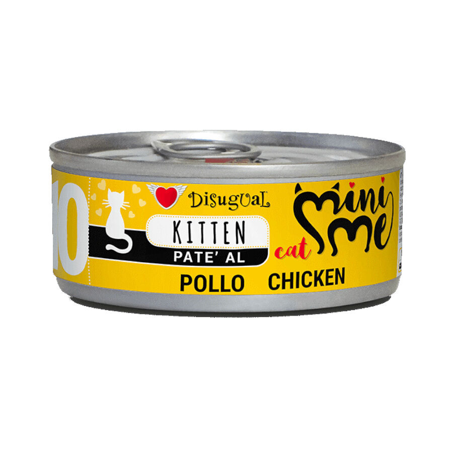 85 g Disugual Mini Me 10 Kitten Frango em Pat&ecirc; lata para gatitos, , large Imagem n&uacute;mero 1