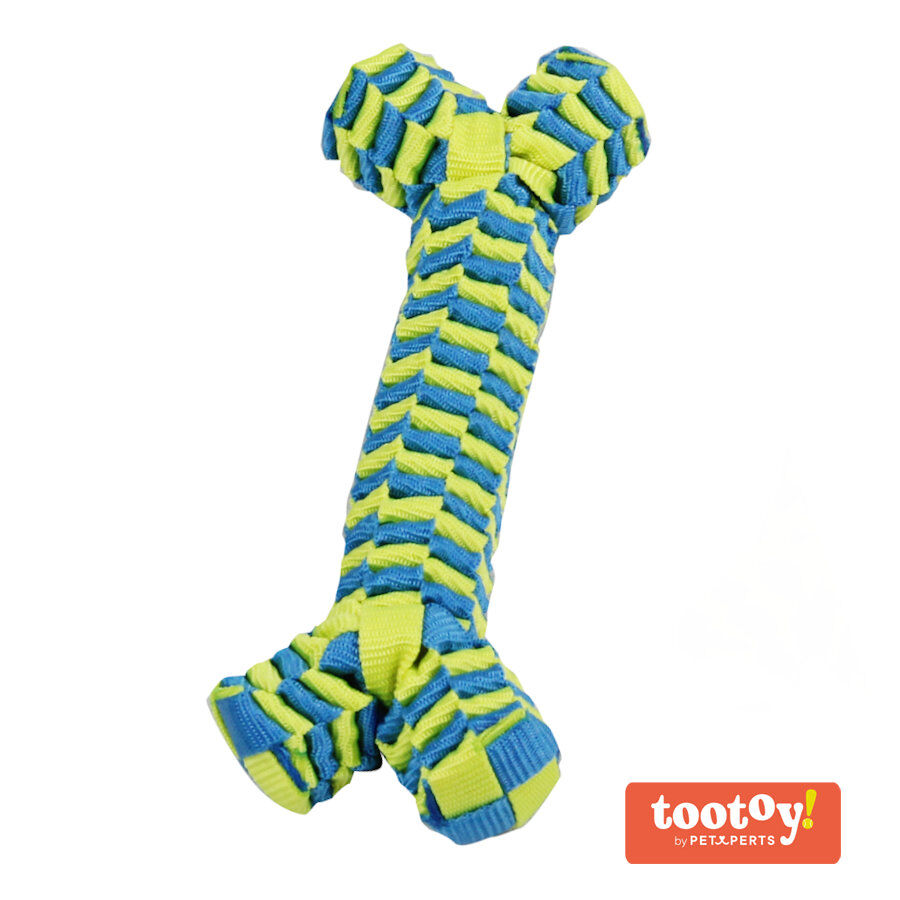 Tootoy! Pull Braided Nylon Bone mordedor de corda para c&atilde;es, , large Imagem n&uacute;mero 3
