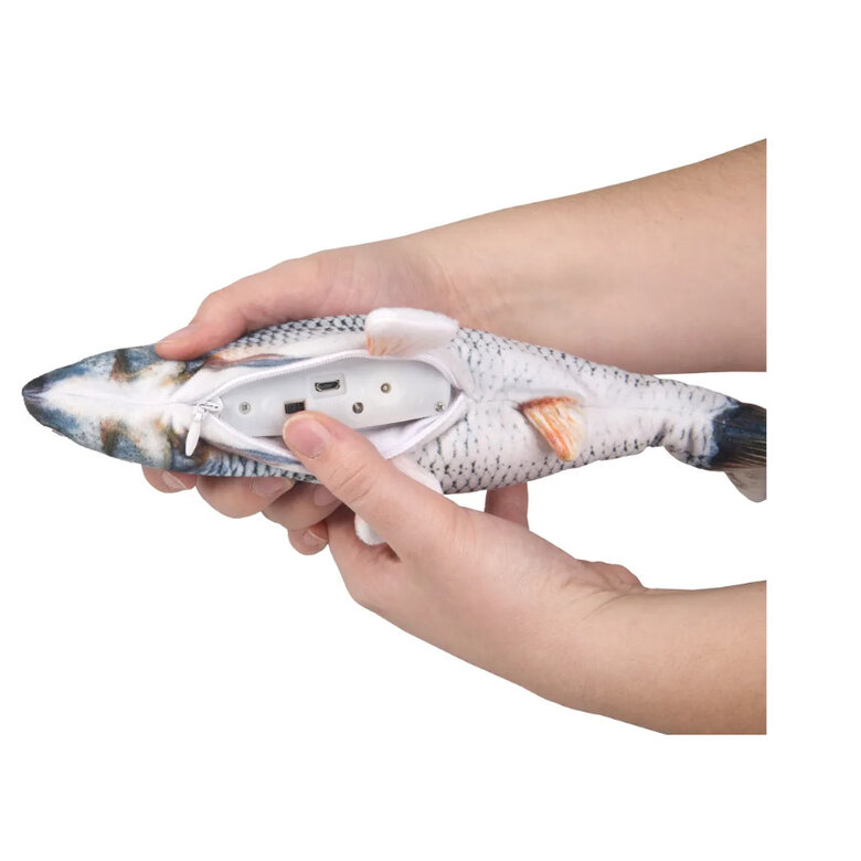 Flamingo Flounder Brinquedo em forma de Peixe Eléctrico para gatos,  Imagem número 4 Flamingo Flounder Brinquedo em forma de Peixe Eléctrico para gatos, , large Imagem número 4