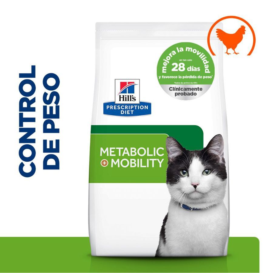 8 kg Hill's Prescription Diet Metabolic + Mobility Ra&ccedil;&atilde;o de frango para gatos, , large Imagem n&uacute;mero 1