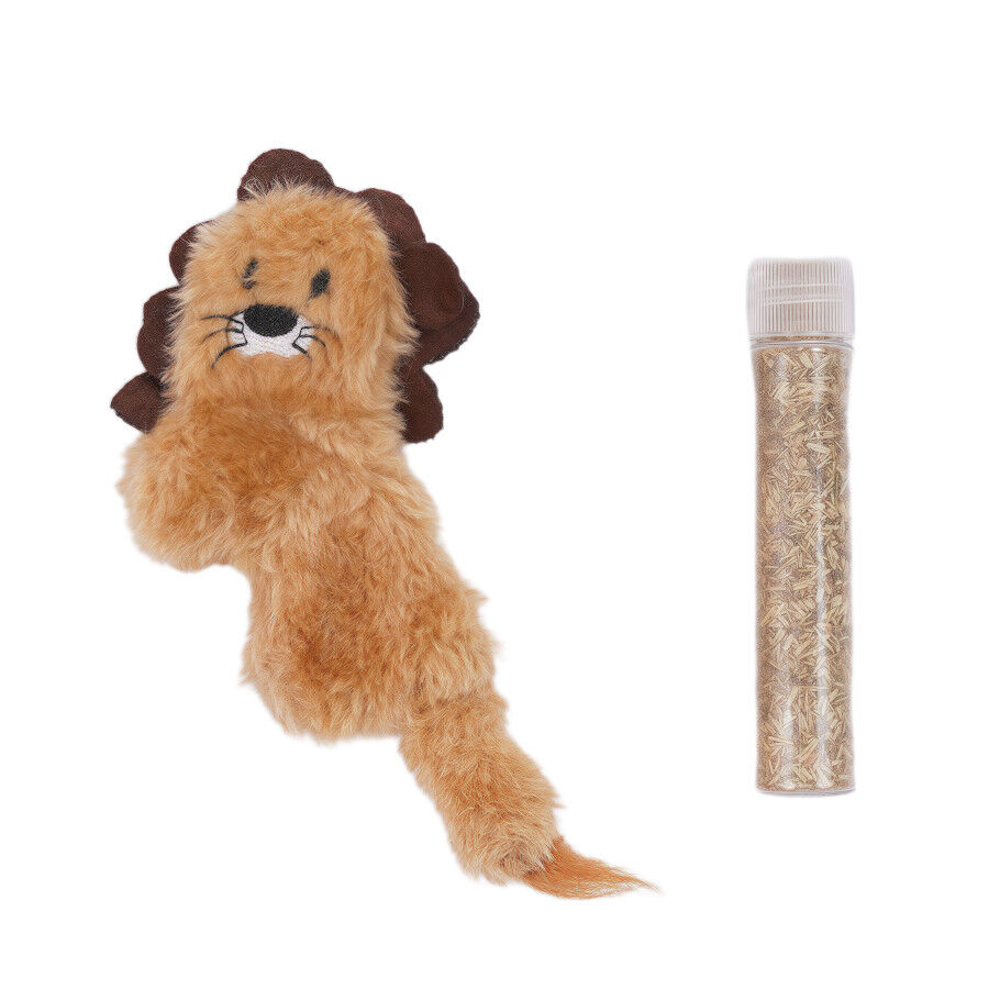 Tootoy! Interactive & Stimulate Le&atilde;o de peluche com catnip para gato, , large Imagem n&uacute;mero 2