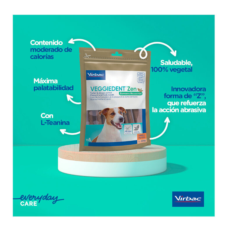 15 sticks Virbac Láminas Veggiedent Zen S para cães,  Imagem número 3 15 sticks Virbac Láminas Veggiedent Zen S para cães, , large Imagem número 3