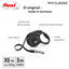 Flexi New Classic Trela extensível de fita preta para cães, , large Indicador imagem número 8